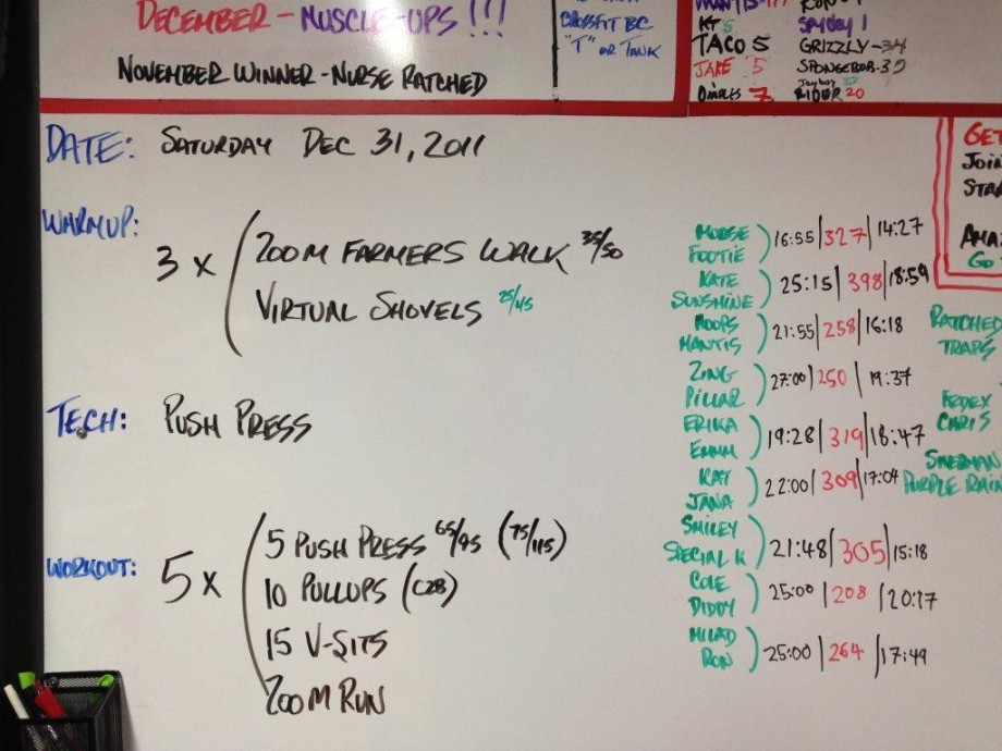 My last 2 CrossFit Workouts of 2011