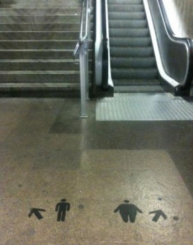 stairs vs escalator