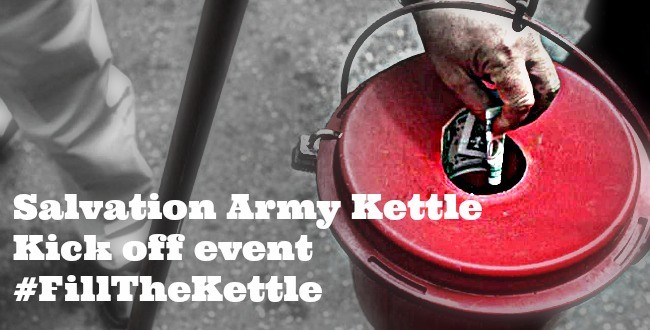 Salvation Army Kettle Kick off event #FillTheKettle