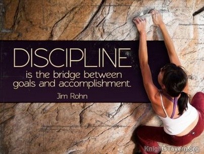 Jim Rohn quote about discipline