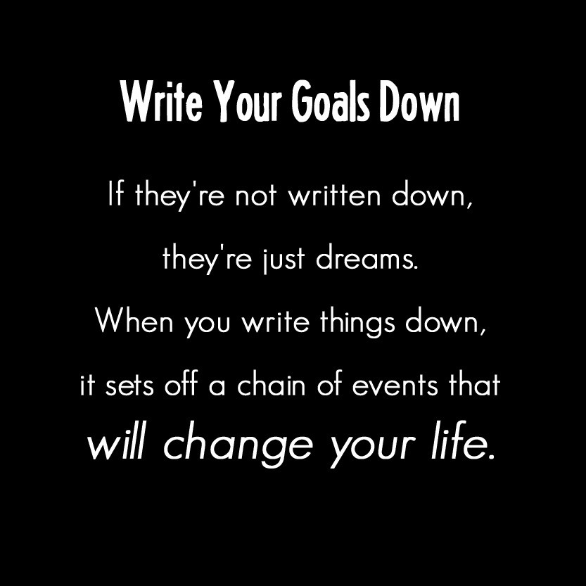 write-goals-down