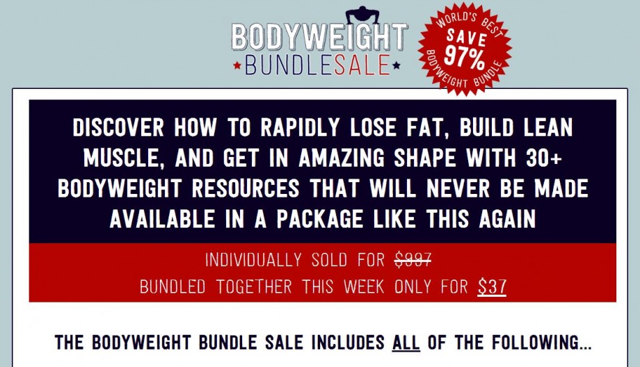Get the Ultimate Bodyweight Bundle for only $37