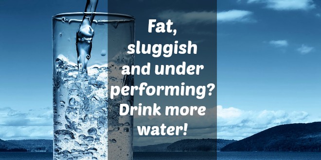 Fat, sluggish and under performing? Drink more water!