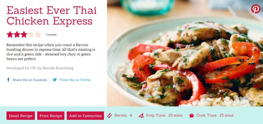 Easiest Ever Thai Chicken Express