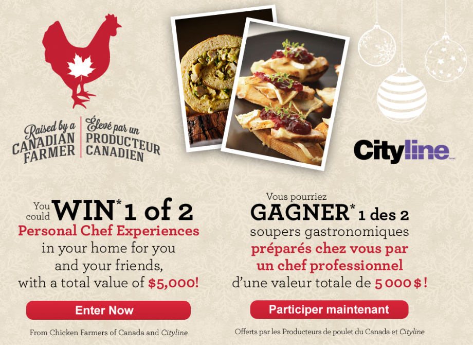 Cityline contest for Chicken Farmers of Canada