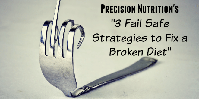 Precision Nutrition's "3 Fail Safe Strategies to Fix a Broken Diet"