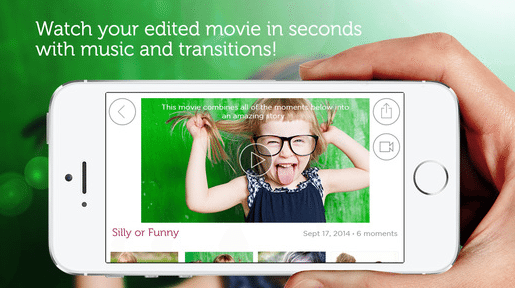 watch edited movie in seconds one day app
