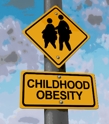 Childhood Obesity Sign CrossWalk