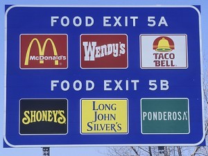Convenience Stores Road Sign