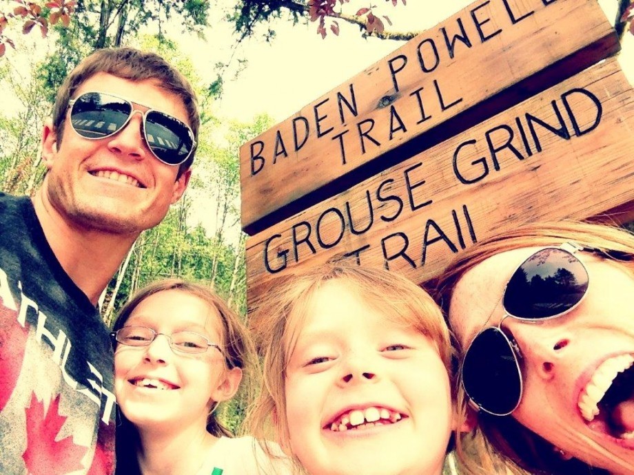 Dai and Family on Grouse Grind