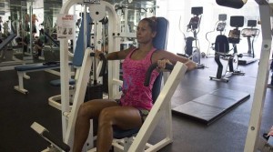 The Chest Press - a great exercise for working your upper body