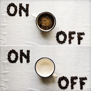 Coffee on and off