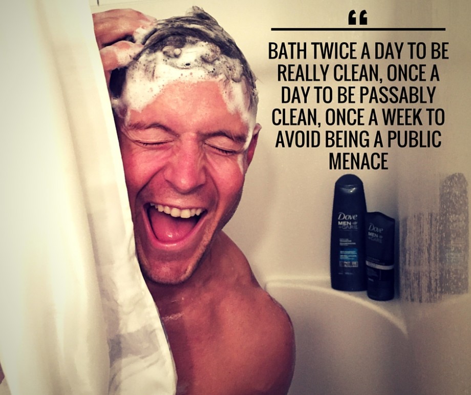Bath Twice a day - Dove Men+Care - Dai Manuel