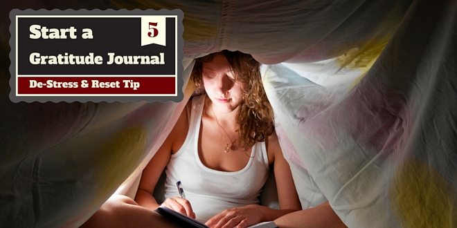 destress tip - start a journal