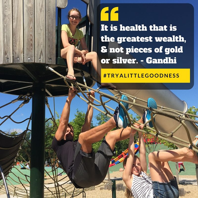 health is the greatest wealth - family fitness quote