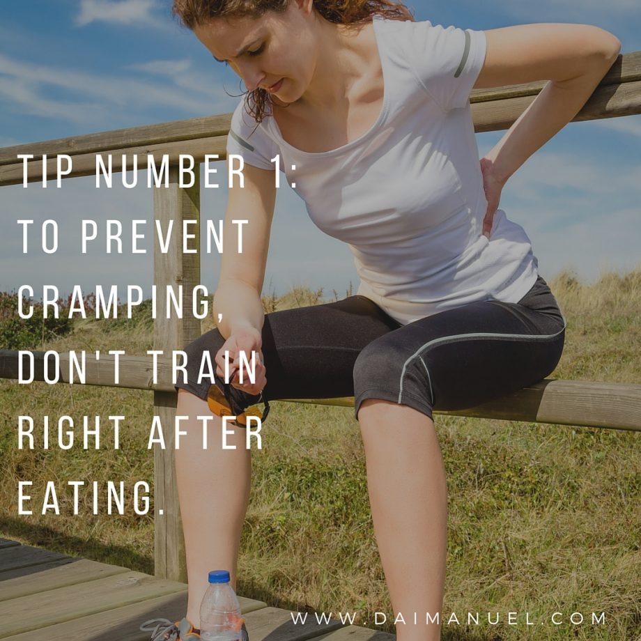 tips to prevent cramping when running