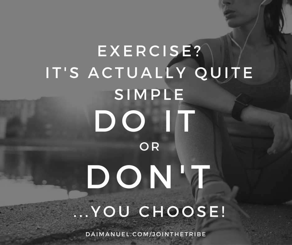 exercise is simple just choose