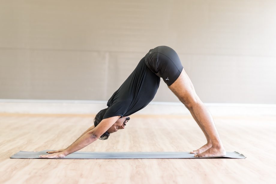 1 Adho Mukha Svanasana downward dog with dolphin arms