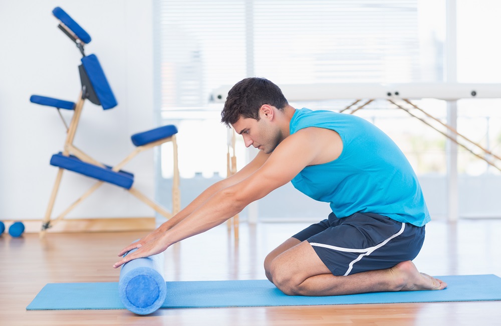 foam roller on tight muscles